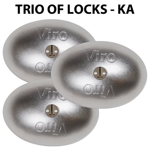 'High Security' VAN LOCK (3 x) - TRIO of Locks (Keyed Alike)