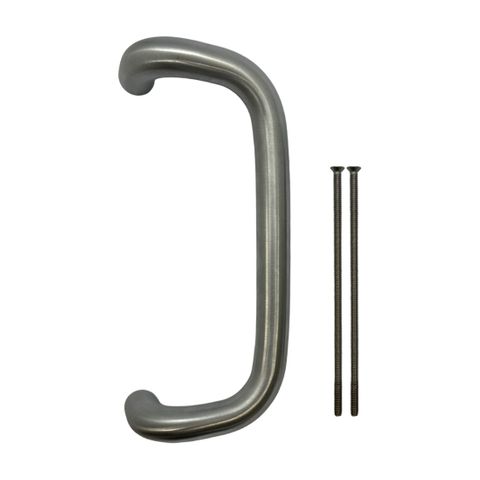 Offset Fixed “D” HANDLE – suits Narrow Stile Mortice lock Furniture with Visible Fix (NSQ-04V-SCP, NRND-04V-SCP)