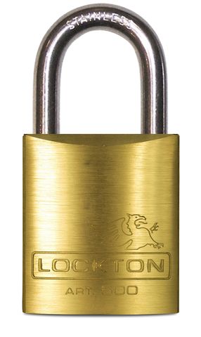 500 Series (LS) 45mm (KA) PADLOCK - 38mm S/STEEL LONG SHKL.