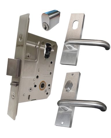 '60mm' Mortice Lock KIT2 (ENTRANCE) - Inc. Lock, Furniture & Cylinder