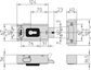 'V06' Electric GATE LOCK (Universal Handing) 70mm B/set - Latching Deadbolt *Galvanised Steel*