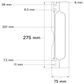 STRIKE SHIELD (Blocker Plate) to suit Locksets (Visible Fix) *Matte Black*