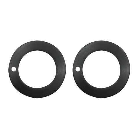 Replacement PRIVACY FURN. ROSE SET (with Holes) *Matte BLACK* - Suits:  LOCKTON Round Rose Furn.