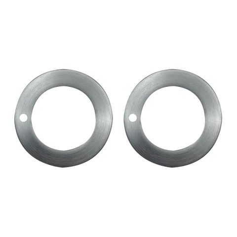 Replacement PRIVACY FURN. ROSE SET (with Holes) *Satin CHROME* - Suits:  LOCKTON Round Rose Furn.