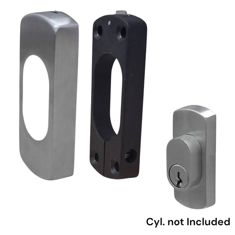 'Premium' ESCUTCHEON to suit 590 Mortice Locks (Swing Bolts)  *Satin Chrome*