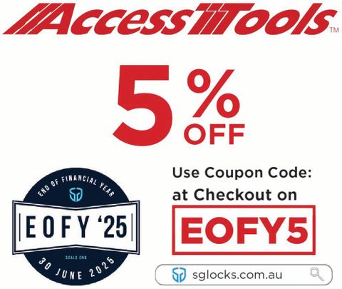 'ACCESS TOOLS' - 5% discount on all ACCESS TOOLS Items (Valid till 30 JUNE 2025)