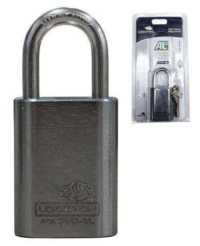 500 Series'  40mm (KD) PADLOCK HANG PACK 'AL13' *GUN METAL* - S/STEEL SHKL.