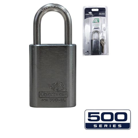 '500-SERIES&trade;'   40mm (KD) PADLOCK HANG PACK *GUN METAL* - S/STEEL SHKL.