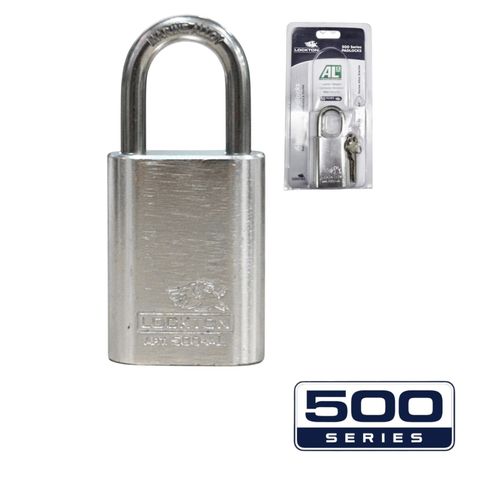 '500-SERIES&trade;'  40mm (KD) PADLOCK HANG PACK *SILVER* - S/STEEL SHKL.