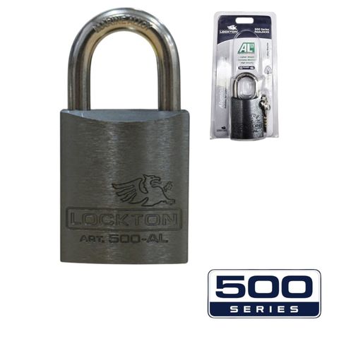 '500-SERIES&trade;'  45mm (KD) PADLOCK HANG PACK *GUN METAL* - S/STEEL SHKL.