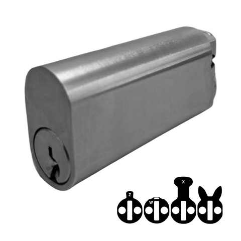 570 OVAL CYL. *EXTENDED* 62mm (KD) *Satin Chrome*