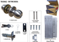 3000 Series' Tiebolt KNOBSET - STOREROOM (75mm Rose / 60-70mm BSet) *Satin Stainless Steel*