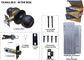 3000 Series' Tiebolt KNOBSET - STOREROOM (75mm Rose / 60-70mm BSet) *Matte Black*