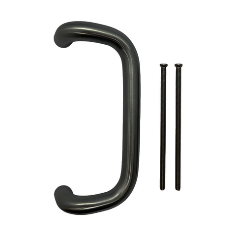 Offset Fixed “D” HANDLE (WIDE) – suits 60mm Wide Furniture with Visible Fix (SQ-04V-BLK, SQ-05V-BLK) *Matte Black*