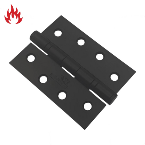 'Ball Bearing' DOOR HINGE 100x 75mm (2.5mm) *304 S/Steel* - MATTE BLACK