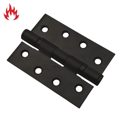 'Heavy Duty' DOOR HINGE 100x 75mm (3.2mm) *304 S/Steel* - MATTE BLACK