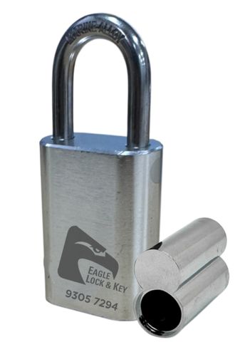 PADLOCK '500 AL13' 40mm (BOX OF 10) - Laser Engraved *SILVER* (ALB)
