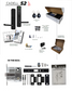 'E-Series' CADELL52 Commercial & Domestic Electronic Lever Lock KIT *BLACK* - Incl. 95mm Mortice Lock (Art. SG-ML95)