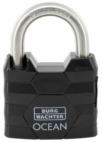'Ocean' 60mm  PADLOCK - CARDED  (KD)