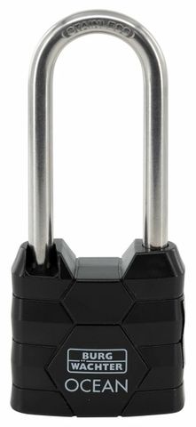 'Ocean' 40/65mm L/SHACKLE  PADLOCK - CARDED  (KD)