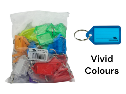 'Refill' KEY TAGS - VIVID Colours - 70 Tags