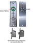 'Square End' - INT PLATE - INDICATING DA TURN SNIB Only - Suits SG-ML60-DB & SG-ML60-SLD Mortice Locks