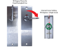 'Square End' - INT PLATE - INDICATING DA TURN SNIB Only - Suits SG-ML60-DB & SG-ML60-SLD Mortice Locks