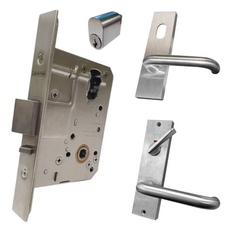 '60mm' Mortice Lock KIT6 (INDICATING DA & CYL.) - Inc. Lock, Furniture & Cylinder