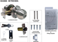 '3000 Series' KNOBSET - ENTRANCE (75mm Rose / 70mm BSet) *Satin Stainless Steel*