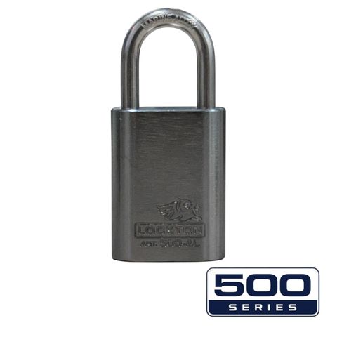 '500-SERIES&trade;'   40mm (KD) PADLOCK *GUN METAL* - S/STEEL SHKL.