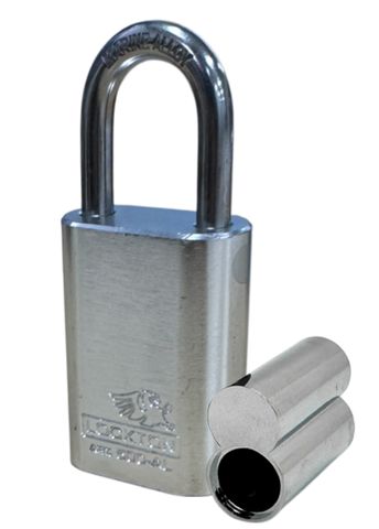 500 Series'  40mm (ALB) PADLOCK 'AL13' *SILVER* - S/STEEL SHKL.