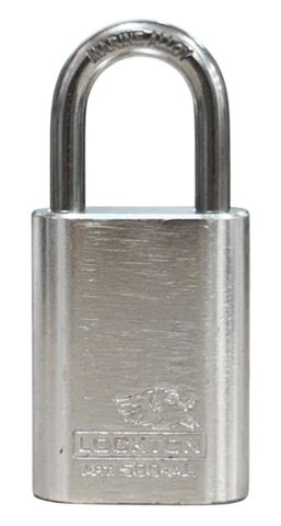 500 Series'  40mm (KD) PADLOCK 'AL13' *SILVER* - S/STEEL SHKL.
