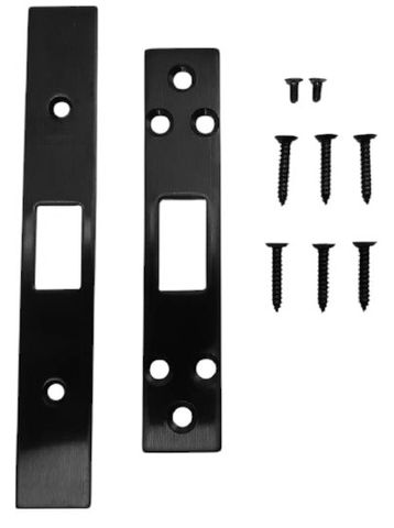 Sliding/Deadbolt FACE PLATE & STRIKE SET  - Suits Art. SG-ML60-SLD & SG-ML60-DB  *Matte BLACK*