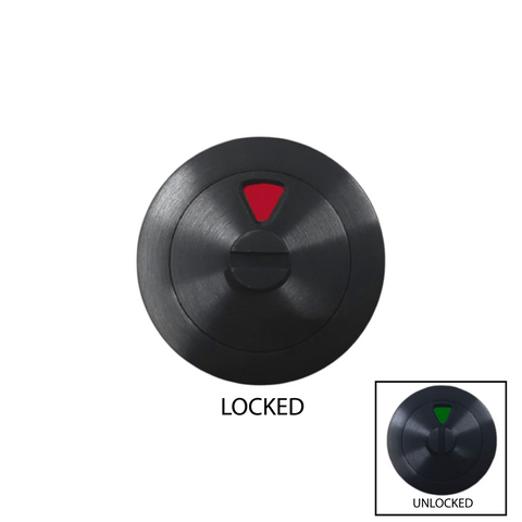 Round (50mm Dia.) - Ind. Emerg. Turn *BLACK*