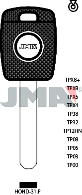 Transponder KEY - HONDA (Like: HON66)