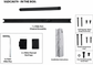 Accessory '165 Series' SLIDING TRACK ARM (Slide Rail) *Matte Black*