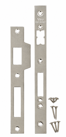 Repl. FACE PLATE & STRIKE PLATE SET (35-70mm) - for VIRO EURO ML *Nickle Plated*