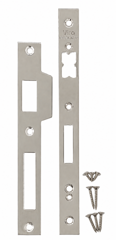 Repl. FACE PLATE & STRIKE PLATE SET (25-30mm) - for VIRO EURO ML *Nickle Plated*