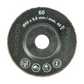 '60 Grit' Diamond Coated FAN (Flapper) SANDING DISC - Pkt of 2