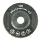 '120 Grit' Diamond Coated FAN (Flapper) SANDING DISC - Pkt of 2