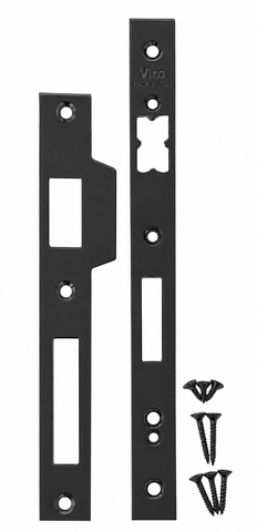 Repl. FACE PLATE & STRIKE PLATE SET (25-30mm) - for VIRO EURO ML *Black*