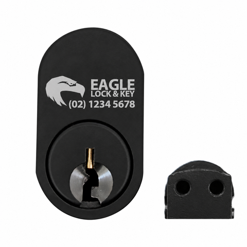 OVAL (570) CYL. M4 Thread (BOX OF 10) *Matte Black* - Laser Engraved
