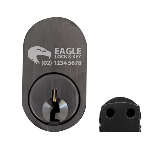 OVAL (570) CYL. M4 Thread (BOX OF 10) *Matte Black* - Laser Engraved