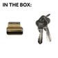 LOCK CYLINDER - 001 INNER  (5-Pin) *Satin Chrome* (KD)