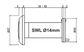 'SuperViewer' 200&deg; DOOR VIEWER - 35-55mm Door (BLACK)