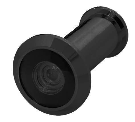 'SuperViewer' 200&deg; DOOR VIEWER - 25-45mm Door (BLACK)