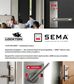'SEMA&trade;' Wide (SQ END) External *Locked/Unlocked Ind.* Emergency Turn Only *BLACK*