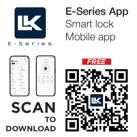 'E-Series'  * FREE * Smart Lock Mobile App - Scan to Download Now