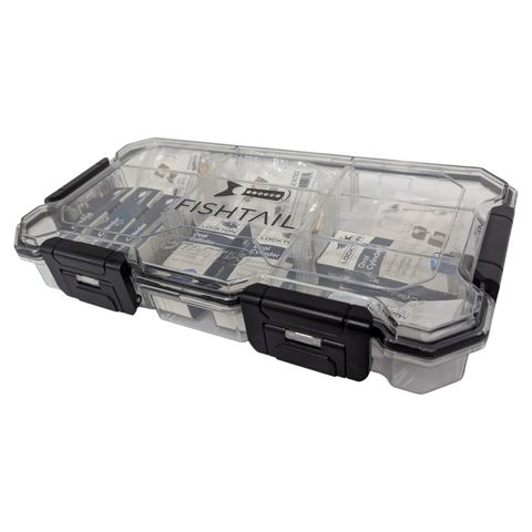 'FishTail&trade;' TACKLE BOX KIT  &ndash; Inc.  3 x FT-EXT50 ;  2 x FT-EXT62 ; 1 x FT-EXT74 + 570 Housings