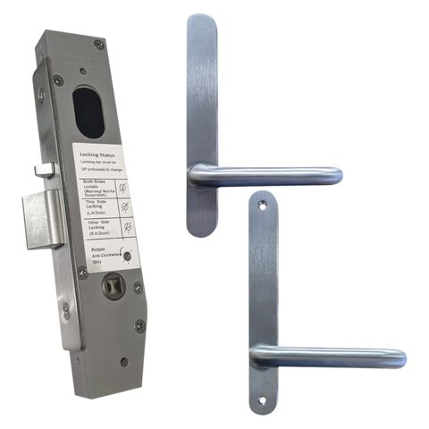 23mm Mortice Lock RND-KIT3 (PASSAGE) - Inc. Lock & RND END Furniture